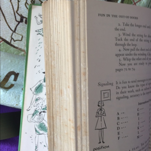 Vintage 1957 Girl Scout Manual, 6 Badges,Carry Bag - Picture 10 of 15